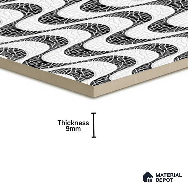 Highlighter Tiles  Tile TL 07246 Plana 6004 Sinking 1 ft x 1 ft Ceramic Matte Finish - 9 mm  | 2 mm Spacer is Mandatory (Sample)